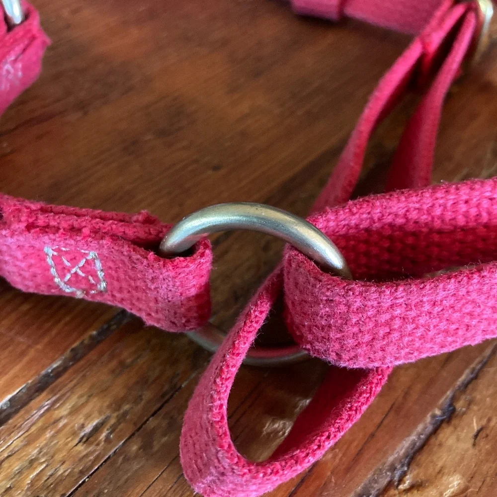 Found My Animal Dog Harness, Red, 100% Cotton, Size Medium, Made in the USA
